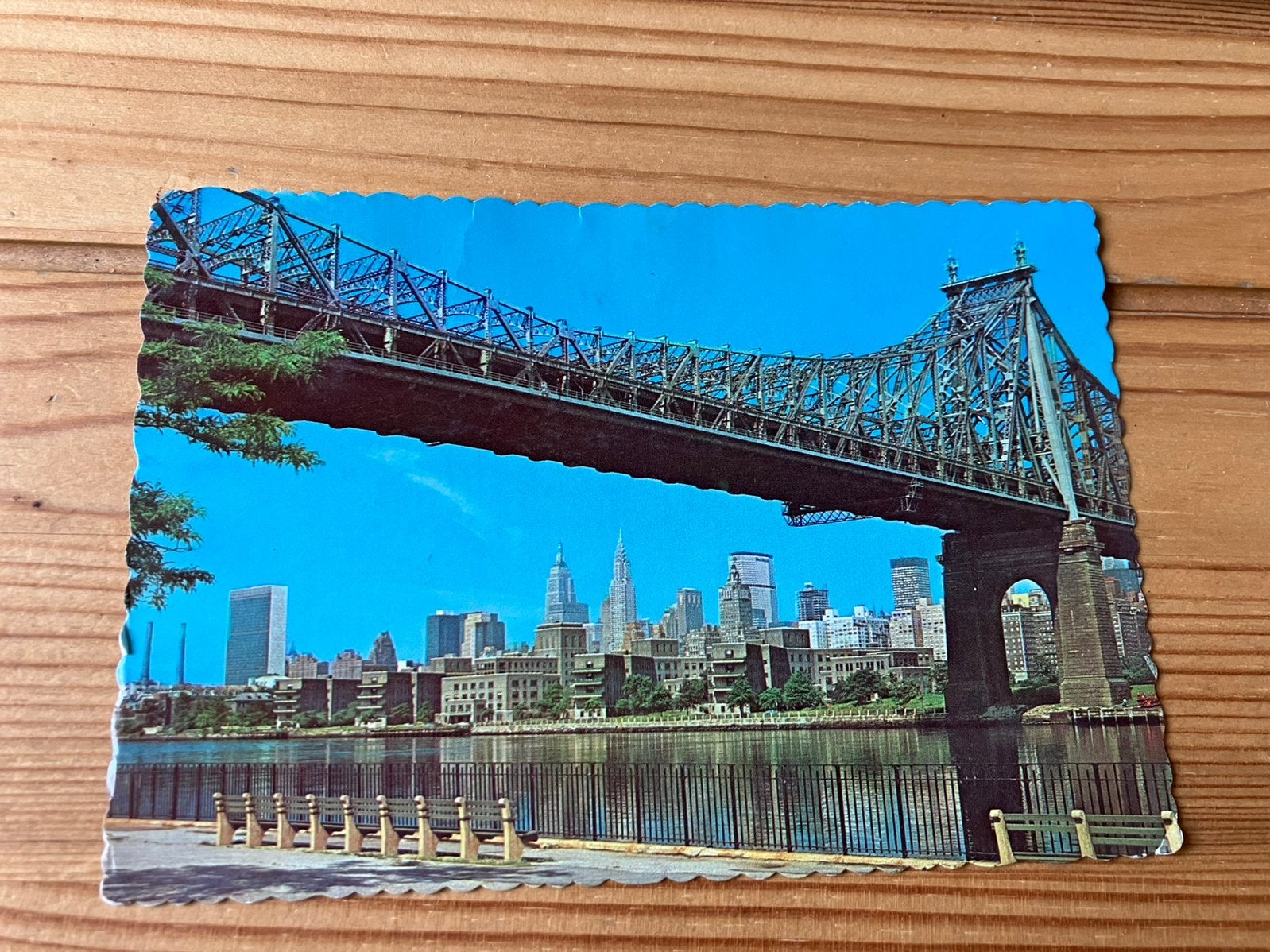 Ansichtkaart New York, skyline queensboro bridge, Ophalen of Verzenden, Buiten Europa