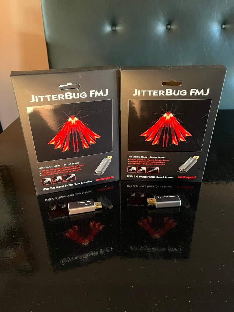 2 x AudioQuest Jitterbug FMJ, Ophalen of Verzenden, Zo goed als nieuw, Minder dan 2 meter, Overige kabels