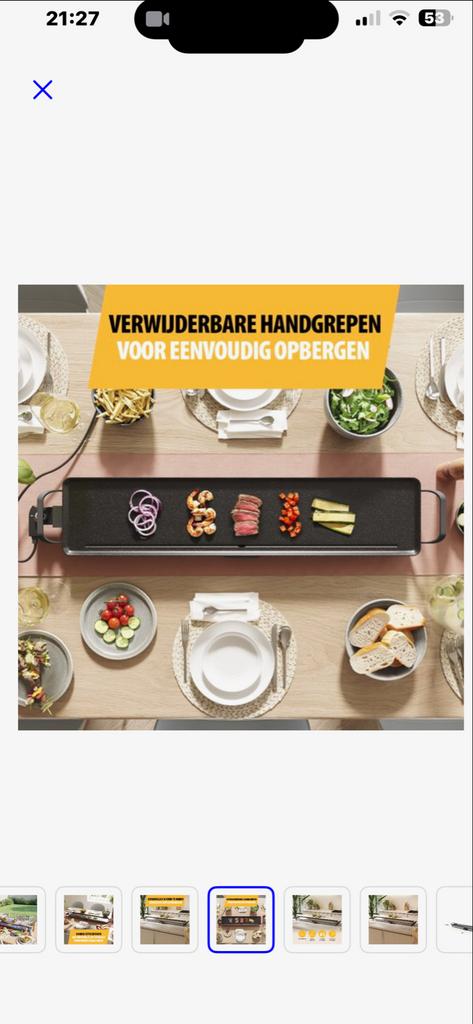 Nieuwe Tristar BP-2670 Tafelgrill XXL - 1800W, Ophalen of Verzenden, Nieuw, Tafelgrill