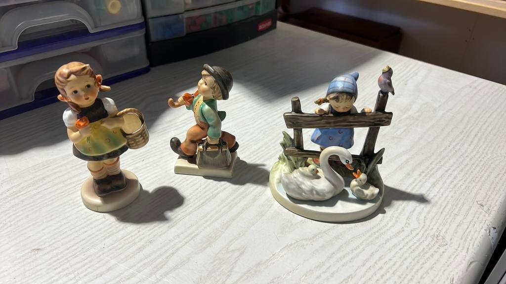 3 goebel beeldjes eendjes voeren 344 wanderer  11 2/0 sister, Ophalen of Verzenden, Nieuw, Overige typen