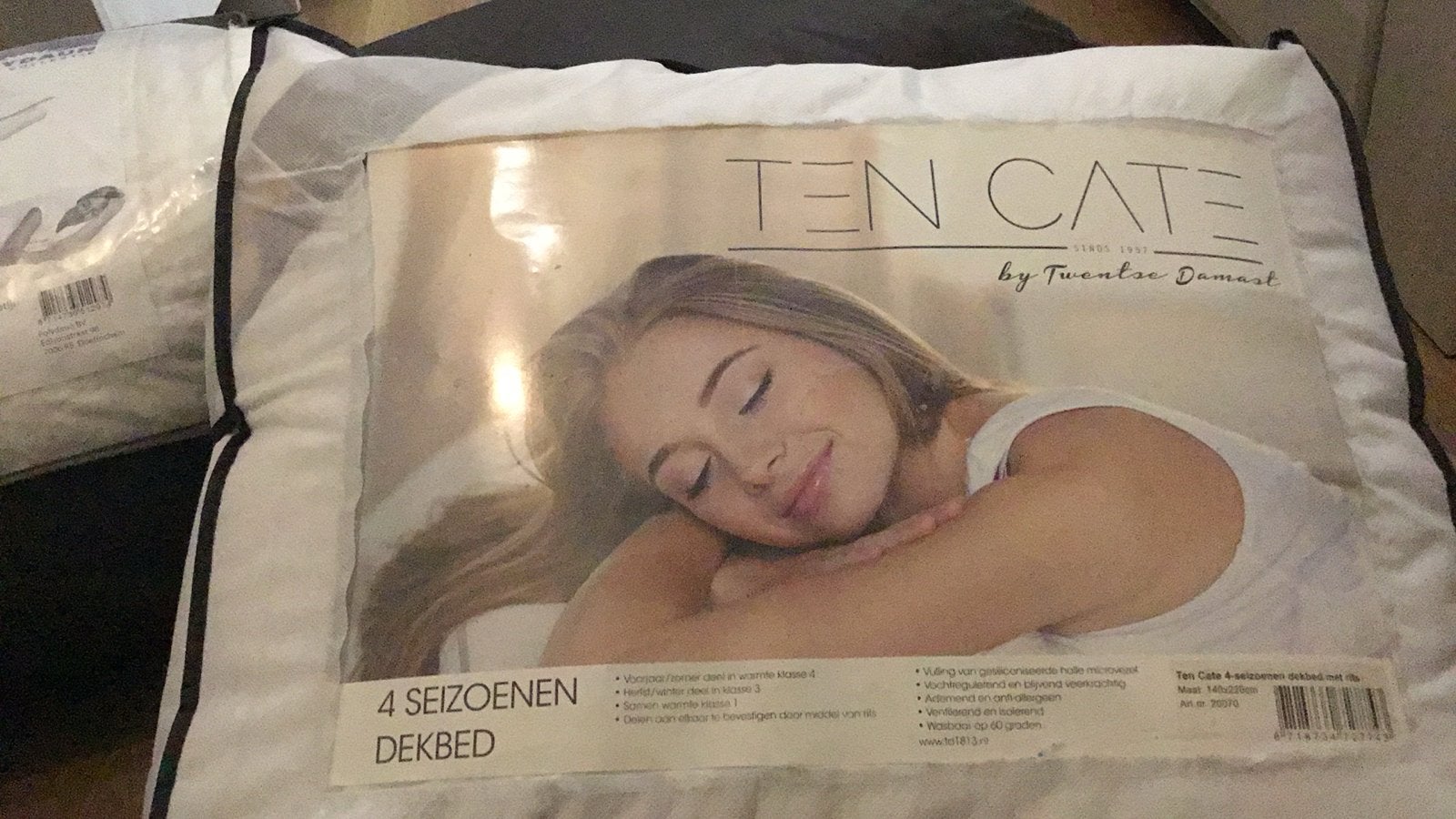 Ten Cate 4-seizoenen dekbed - 140x220cm, Eenpersoons, Wit, Dons en Veren, Ophalen of Verzenden
