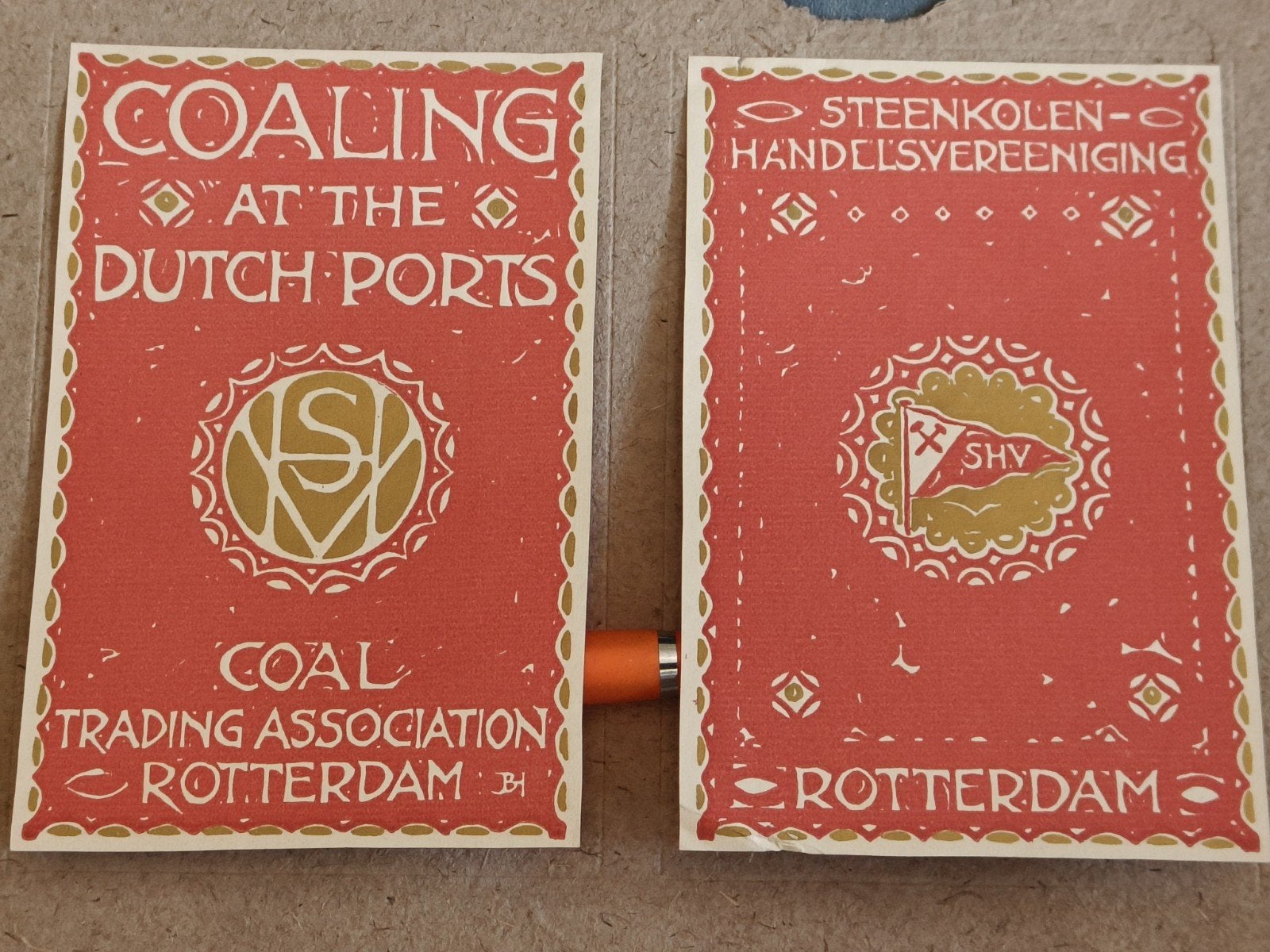 ETIKETTEN STEENKOLEN HANDELSVEREENIGING, ROTTERDAM, Verzenden