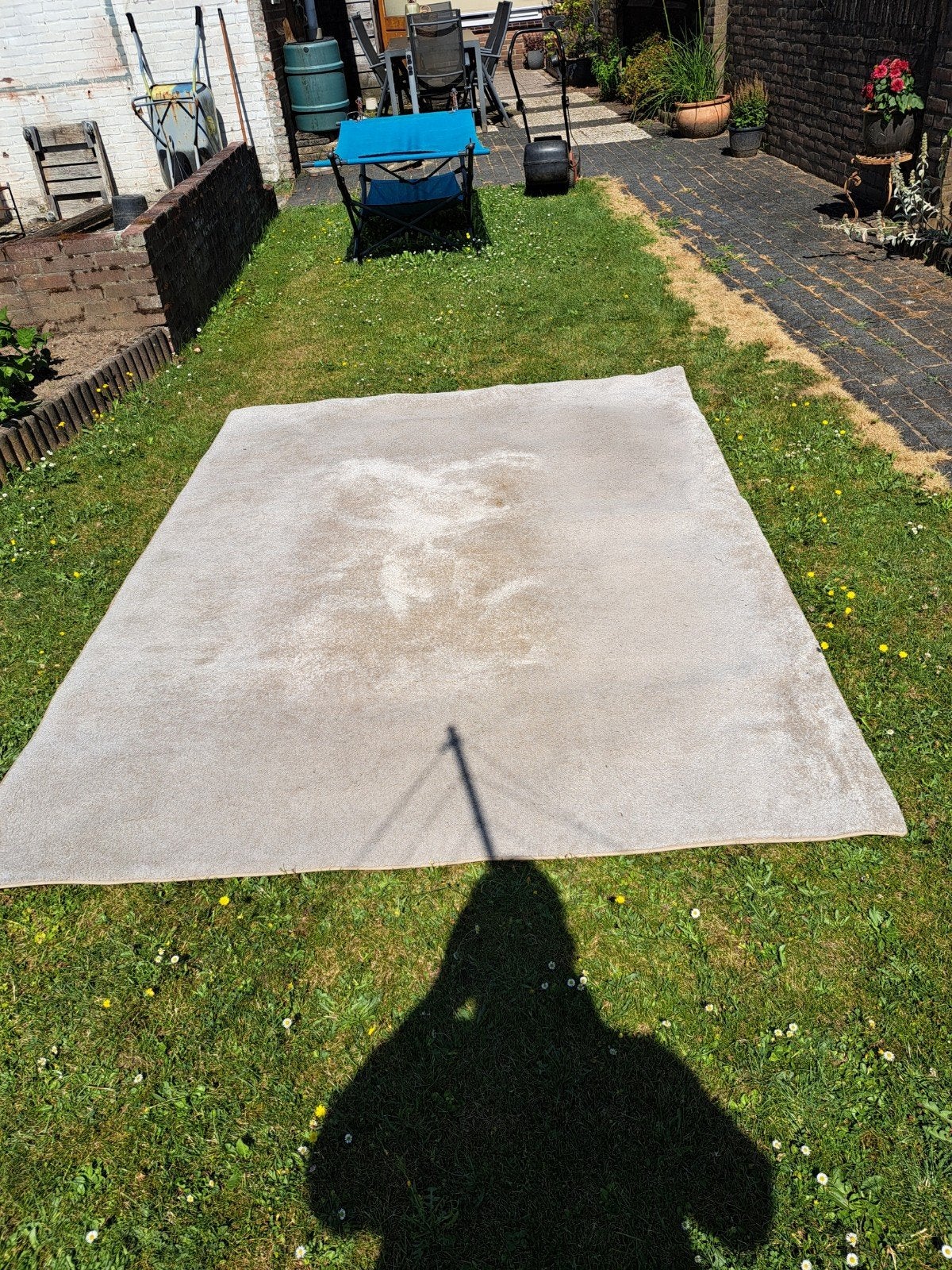 vloerkleed, Ophalen, Gebruikt, 200 cm of meer, Crème