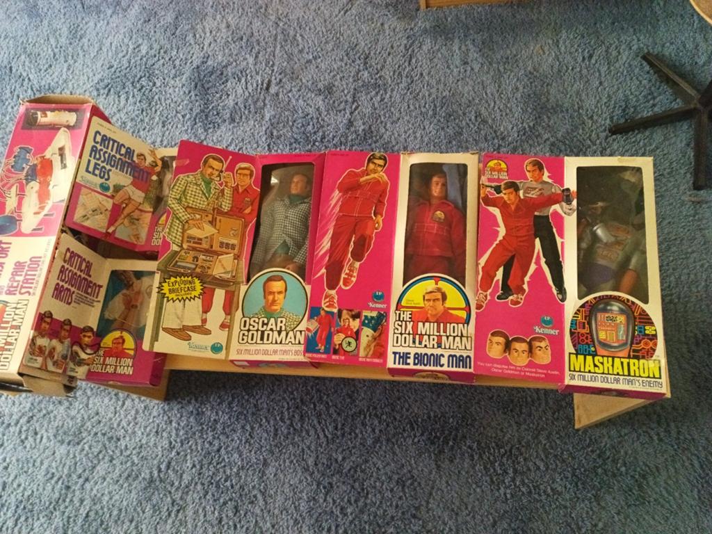 Vintage Six Million Dollar Man figuren en accessoires, Ophalen of Verzenden, Gebruikt
