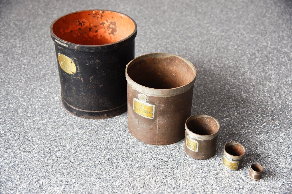 Originele antieke maatbekers, Ophalen of Verzenden