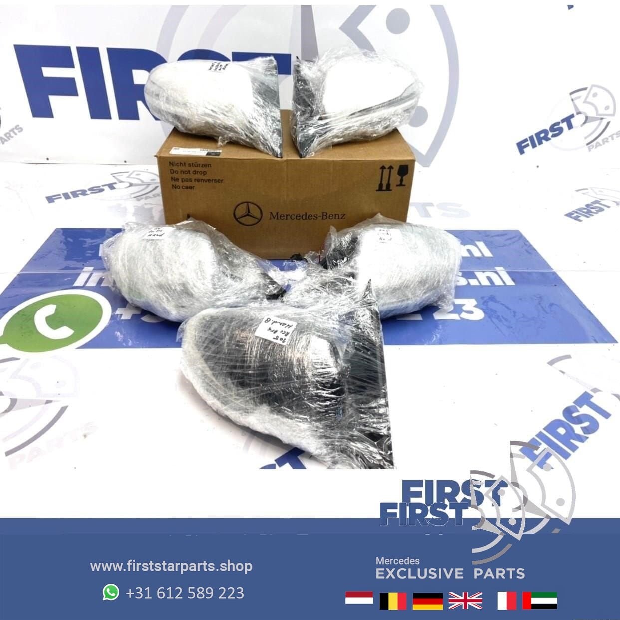 W205 SPIEGEL LINKS / RECHTS Mercedes C Klasse 2014-2021 MB W, Auto-onderdelen, Spiegels, Gebruikt, -, Ophalen of Verzenden, -