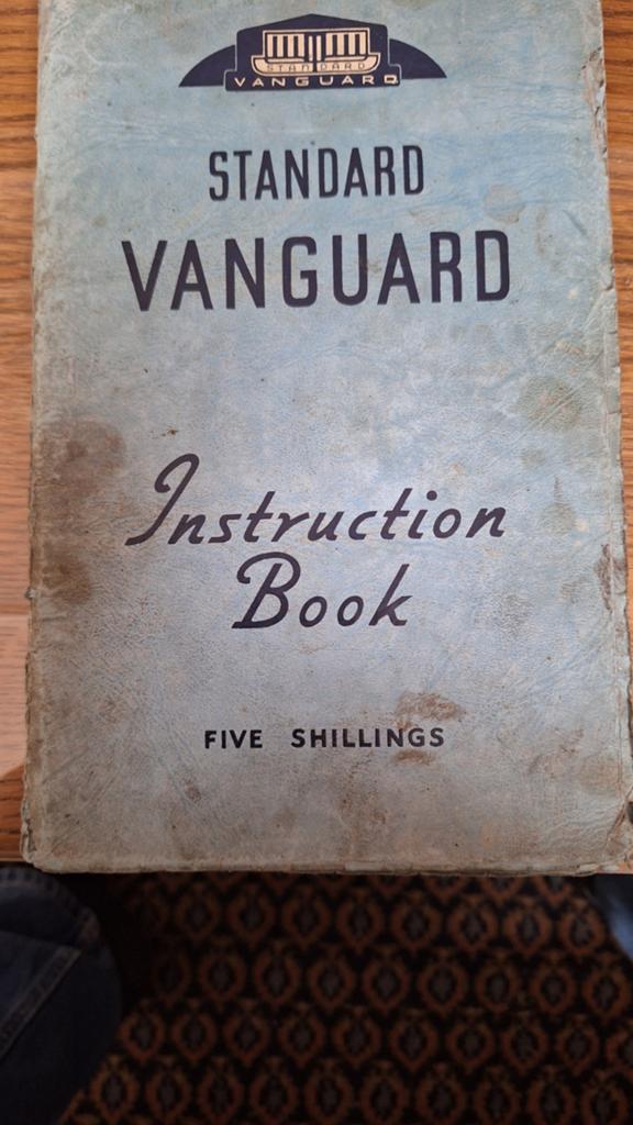 Standard vanguard instructie boekje, Ophalen of Verzenden