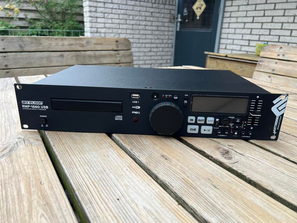Reloop professionele 19" RMP-1660 CD / USB / MP3 mediaspeler, Ophalen of Verzenden, Zo goed als nieuw, Audio