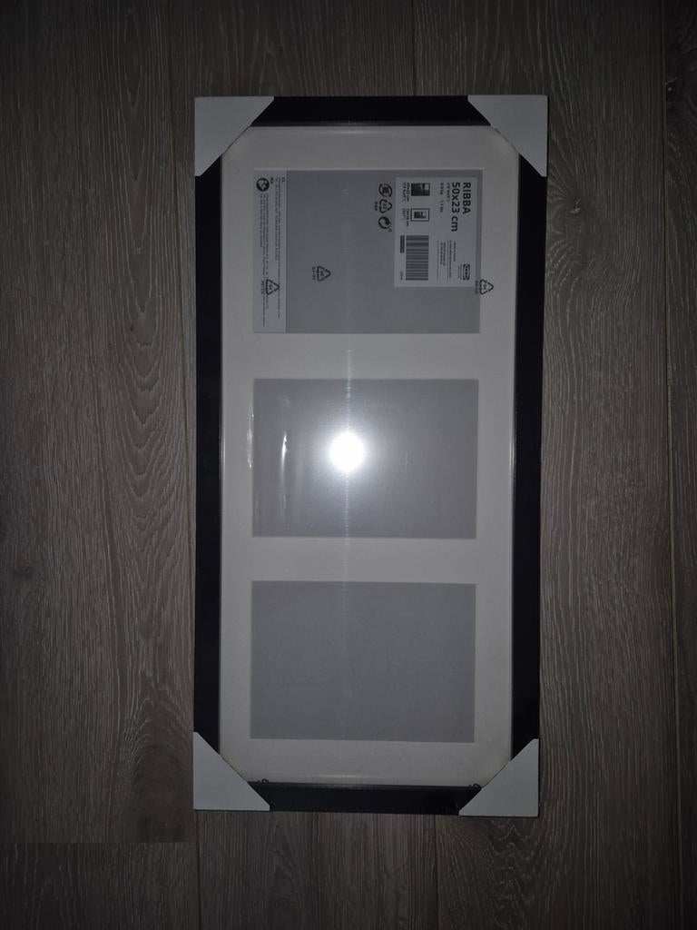 Nieuwe 3 Luik fotolijst zwart., Ophalen, Nieuw, 25 tot 50 cm, Minder dan 100 cm
