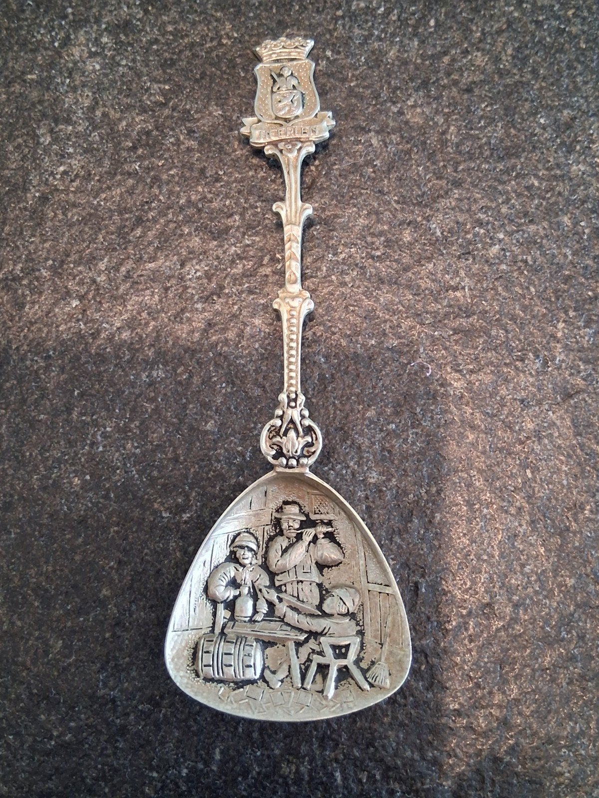 Te koop: souvenirs theelepeltje Heerlen, Ophalen of Verzenden, Metaal, Bestek