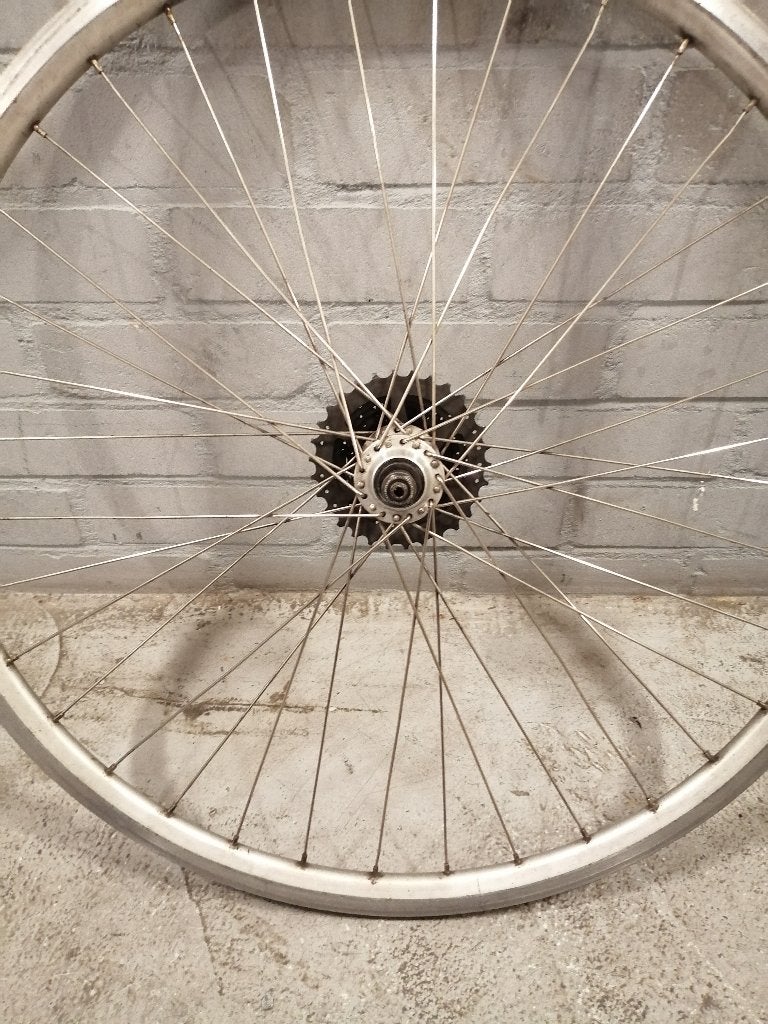 MOET NU WEG!!! 28 INCH ACHTERWIEL FIETSEN SHIMANO REAR WHEEL, Fietsen en Brommers, Wiel, Racefiets, Gebruikt, Verzenden