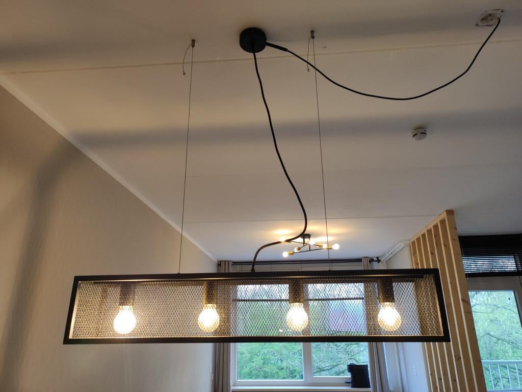 Hanglamp van Lampen en Licht, 1 meter, 4 lampen, Ophalen of Verzenden