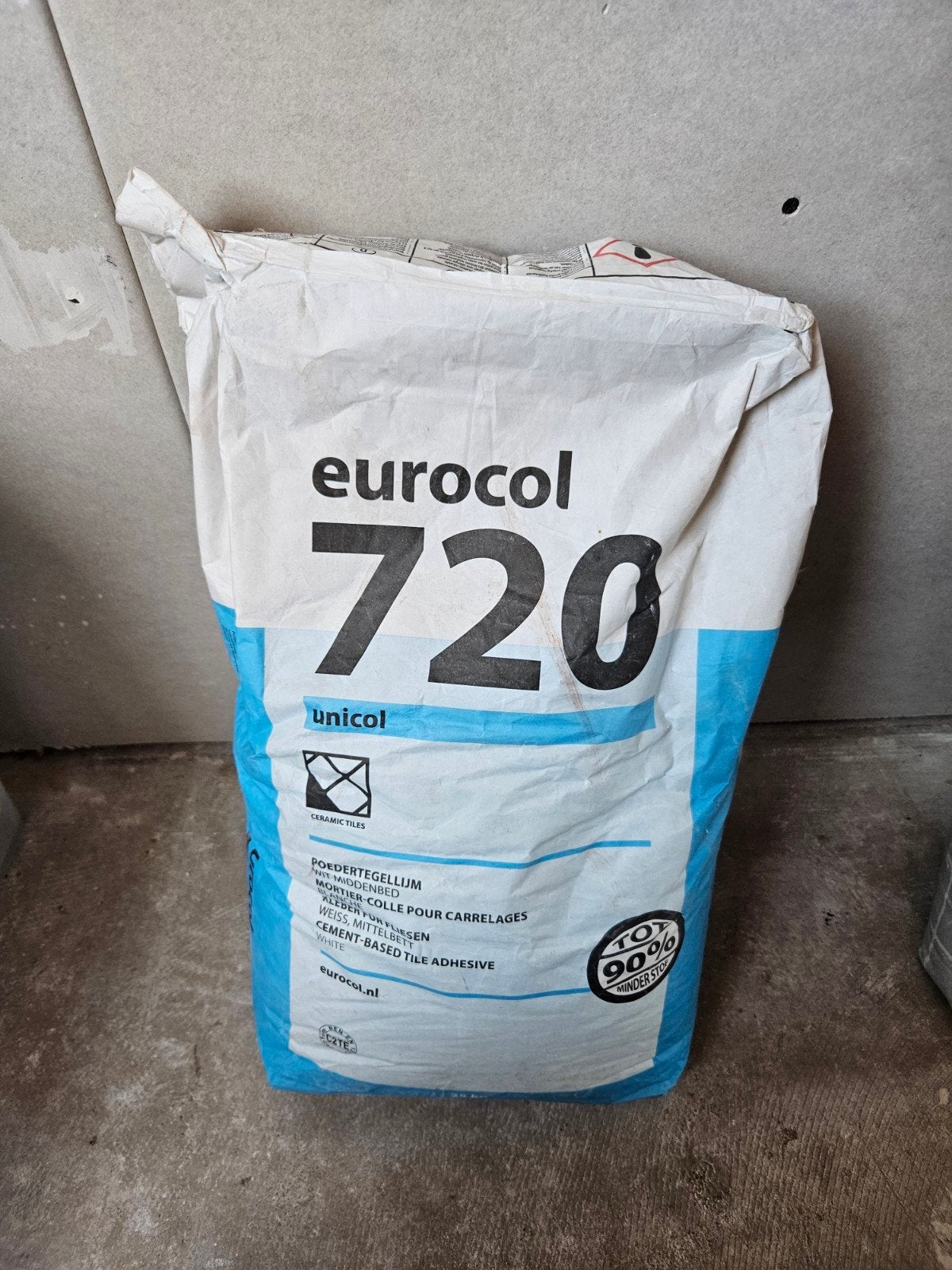 Eurocol 720 Unicol poedertegellijm, Doe-het-zelf en Verbouw, Ophalen, Nieuw, Overige typen