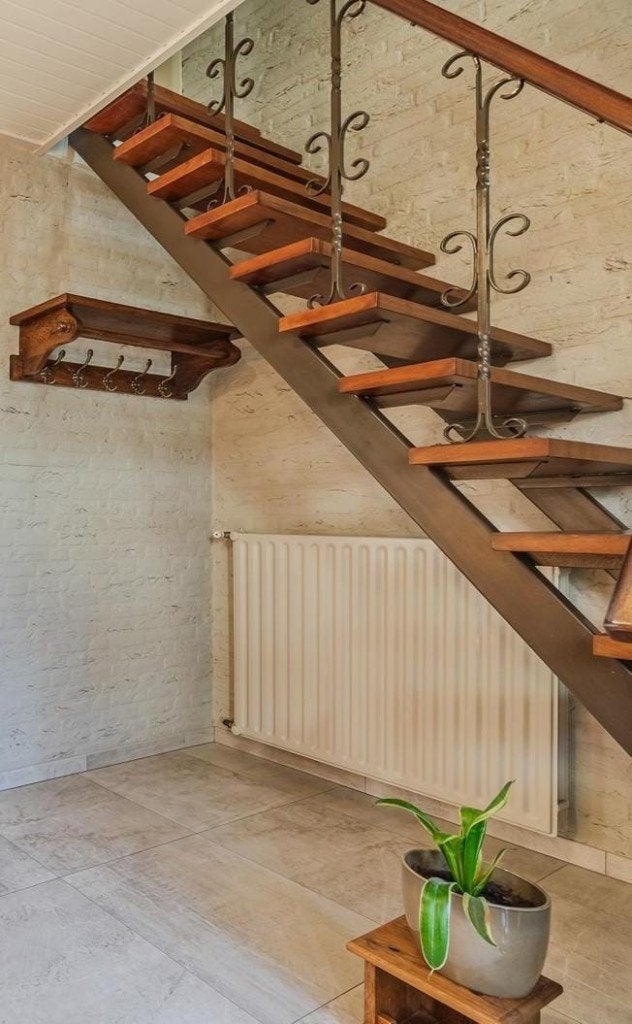 Smeedijzeren trapspijlen – sierlijke krullen–trap/balustrade, Ophalen, Gebruikt