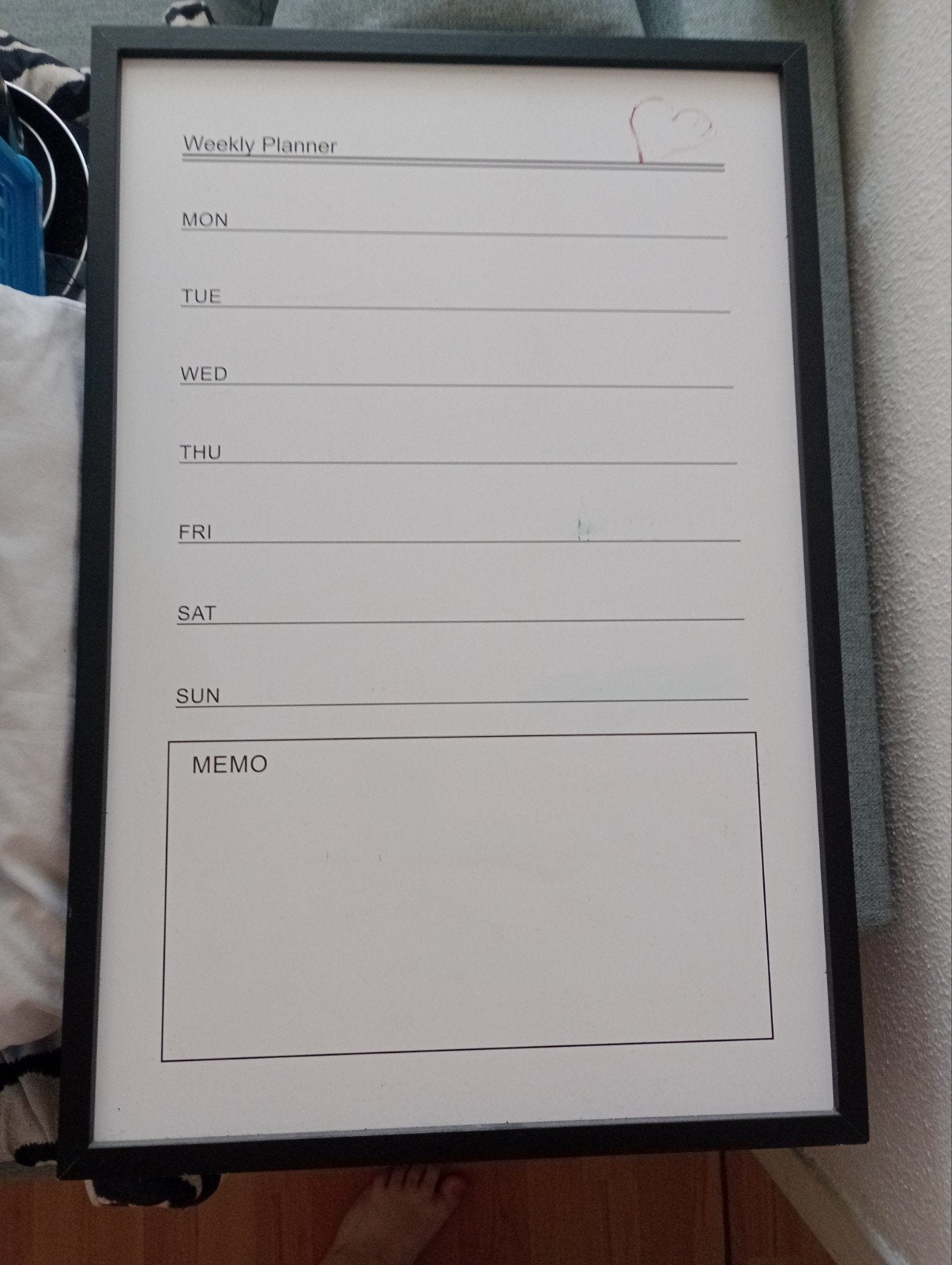 memobord week, Ophalen, Gebruikt, Magneetbord