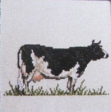 Borduurpatroon  Koe in het weiland  nr 9940, Verzenden, Nieuw, Handborduren, Patroon