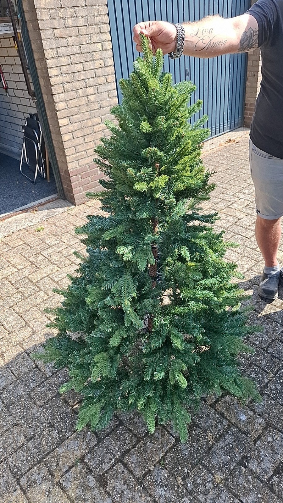 Kerstboom Spar 150 cm - als nieuw!, Ophalen