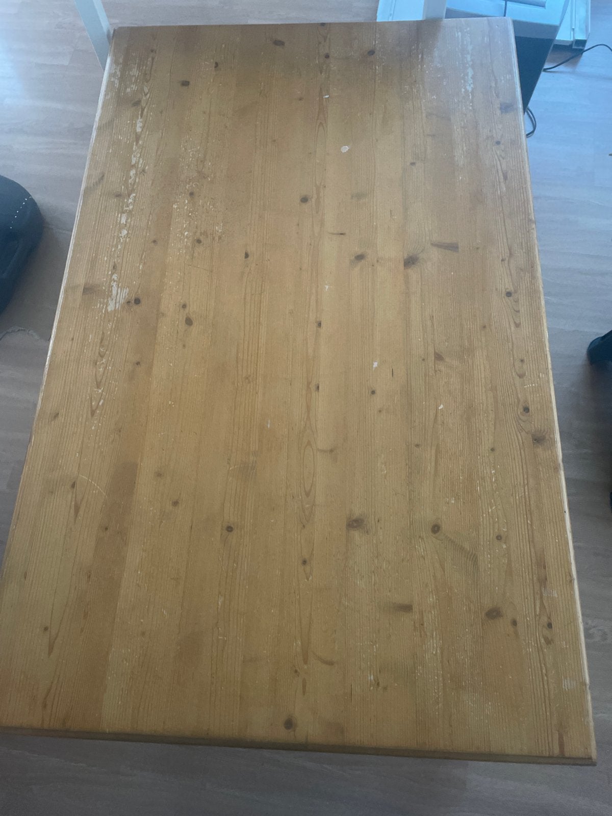 Houten eettafel met lade - Gebruikt, Huis en Inrichting, Tafels | Eettafels, Ophalen, Gebruikt, 100 tot 150 cm, 50 tot 100 cm