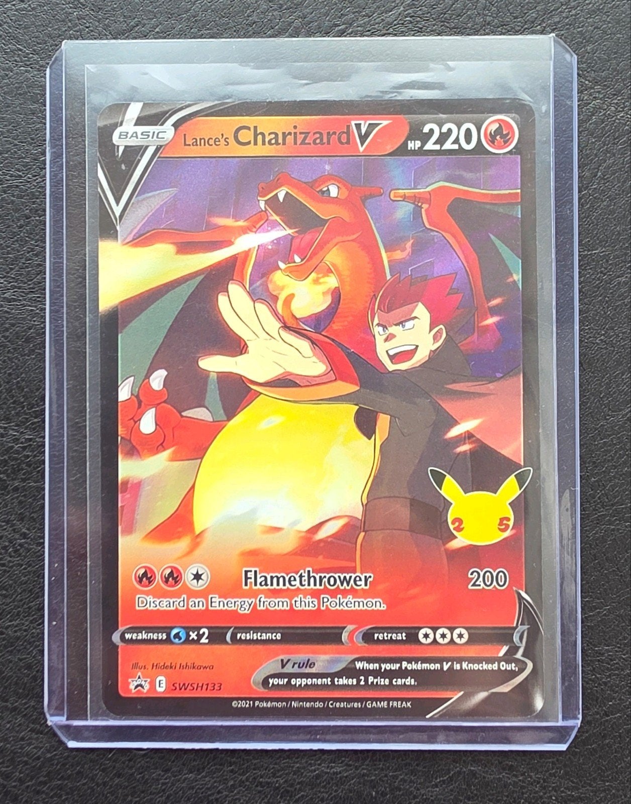 Pokemon / Lance's Charizard V Promo, Hobby en Vrije tijd, Verzamelkaartspellen | Pokémon, Ophalen of Verzenden, Zo goed als nieuw