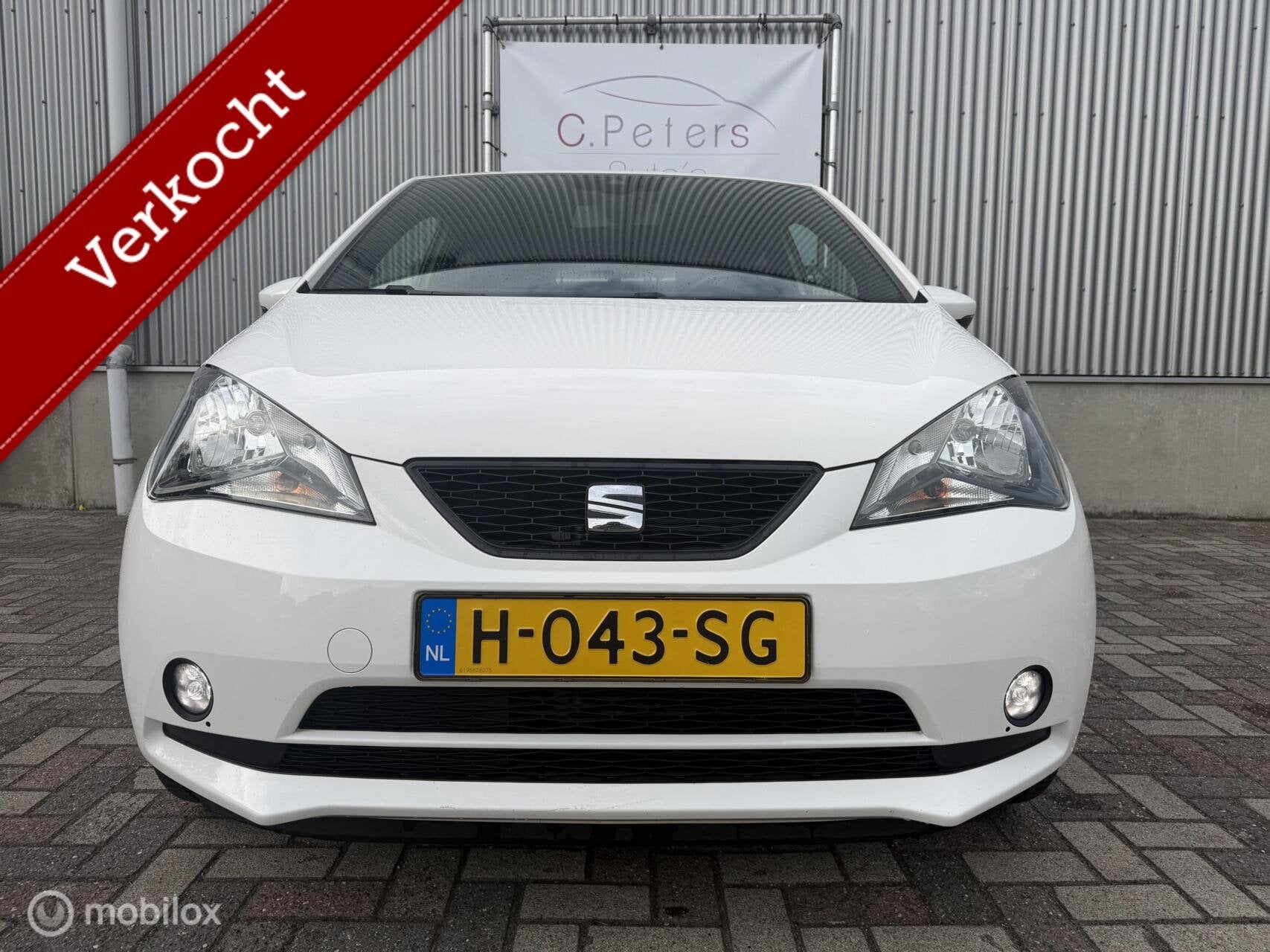 Seat Mii Electric Plus VERKOCHT 2020 83PK 37kWh EV | Climatr, Auto's, Stof, Gebruikt, Mii, Wit