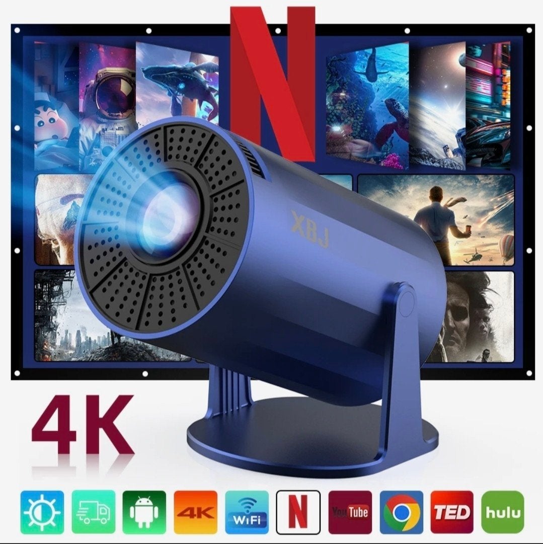 1080p 4k upscaling projector met ingebouwde apps, Ophalen of Verzenden, Nieuw, LED, Ultra HD (4K)