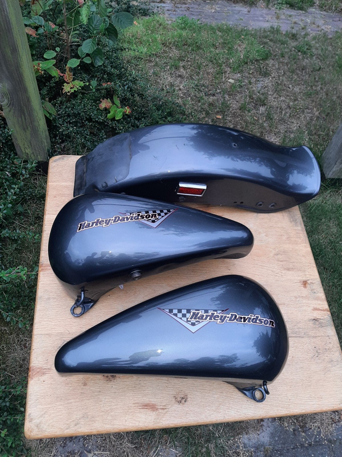 5 gallon evo softail tank/spatbord. Spuitset tankset, Ophalen of Verzenden