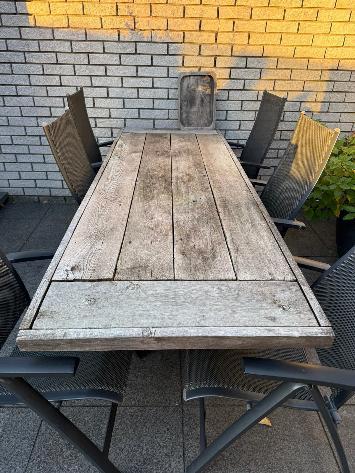 Oud eiken tafelblad, Ophalen, Rechthoekig, Hout