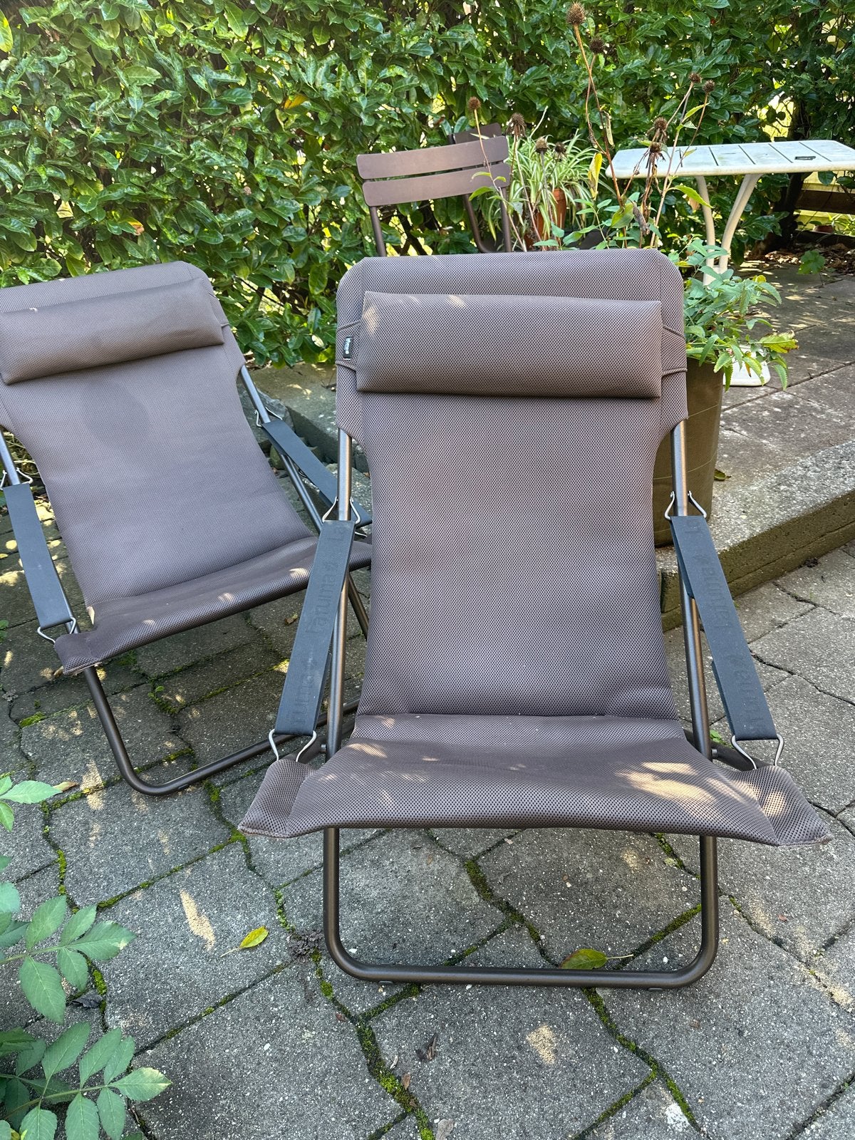 2x Lafuma Relaxstoelen klapstoel loungestoel, set prijs, Ophalen, Zo goed als nieuw, Campingstoel