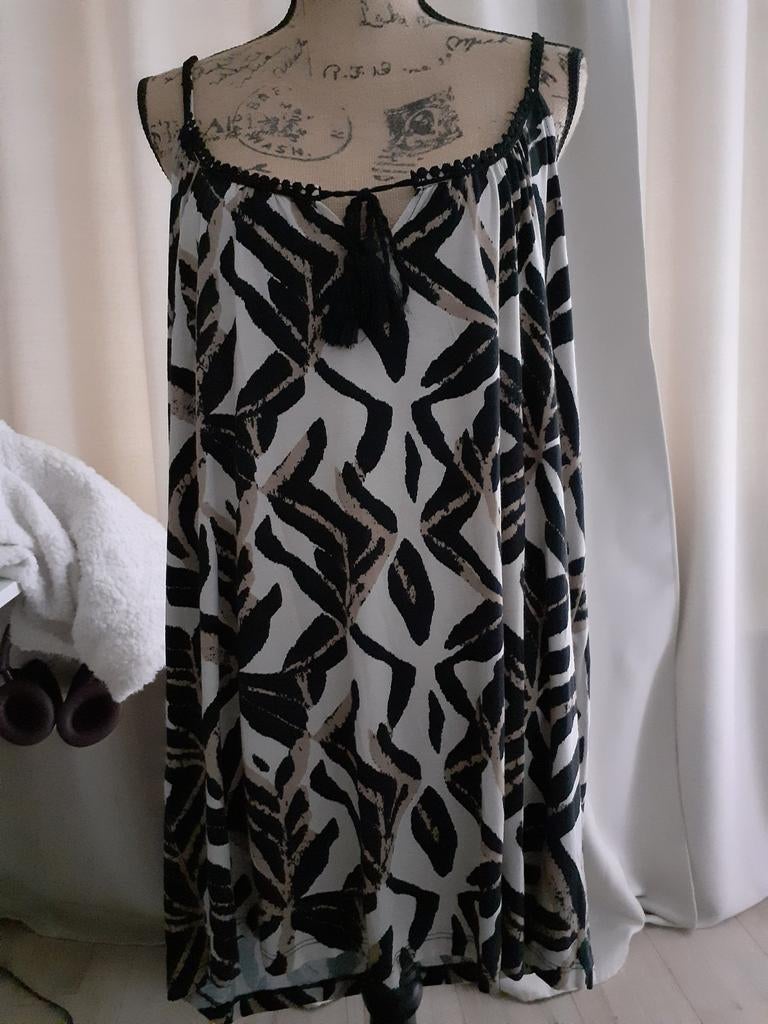 Leuke bedrukte tuniek maat 48, Kleding | Dames, Grote Maten, Ophalen of Verzenden, Zo goed als nieuw, MS Mode, Blouse of Tuniek