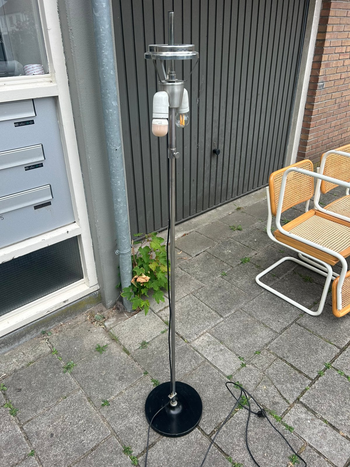 Vintage dijkstra vloerlamp (zonder kap!), Ophalen of Verzenden, Zo goed als nieuw