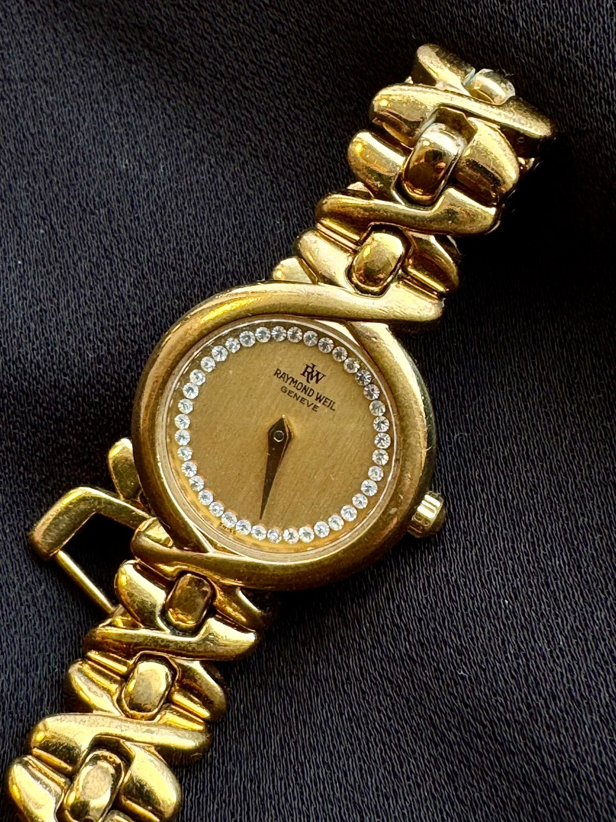 Raymond Weil Genève Vintage – 18K Gold Plated – Swiss Luxury, Ophalen of Verzenden, Zo goed als nieuw, Goud, Overige merken