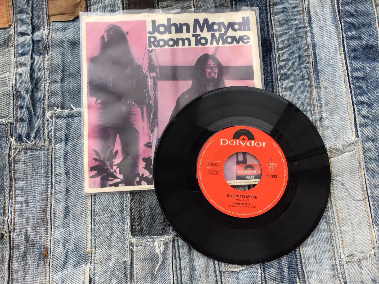 John Mayall - Room To Move (Vinyl Single), Cd's en Dvd's, Vinyl Singles, Gebruikt, 7 inch, Ophalen of Verzenden, EP