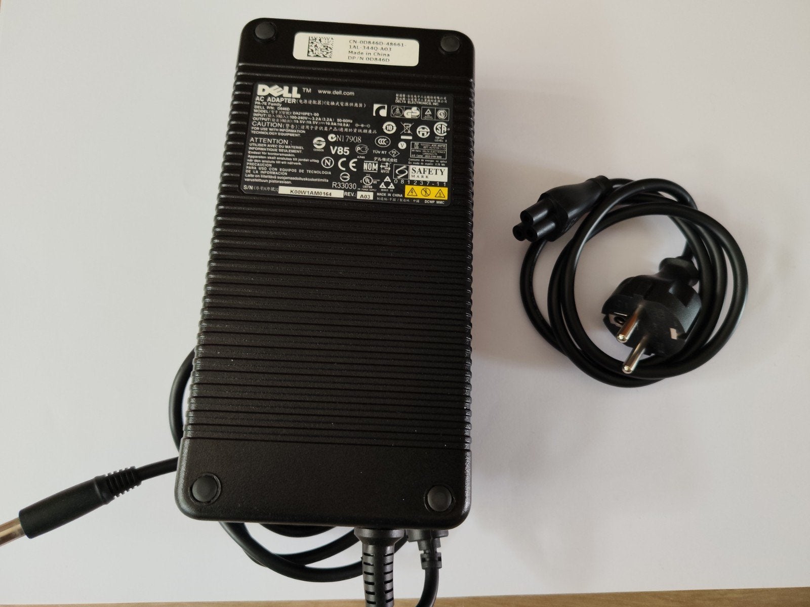 Dell AC Dell 240w Oplader, Ophalen of Verzenden, Gebruikt, Dell