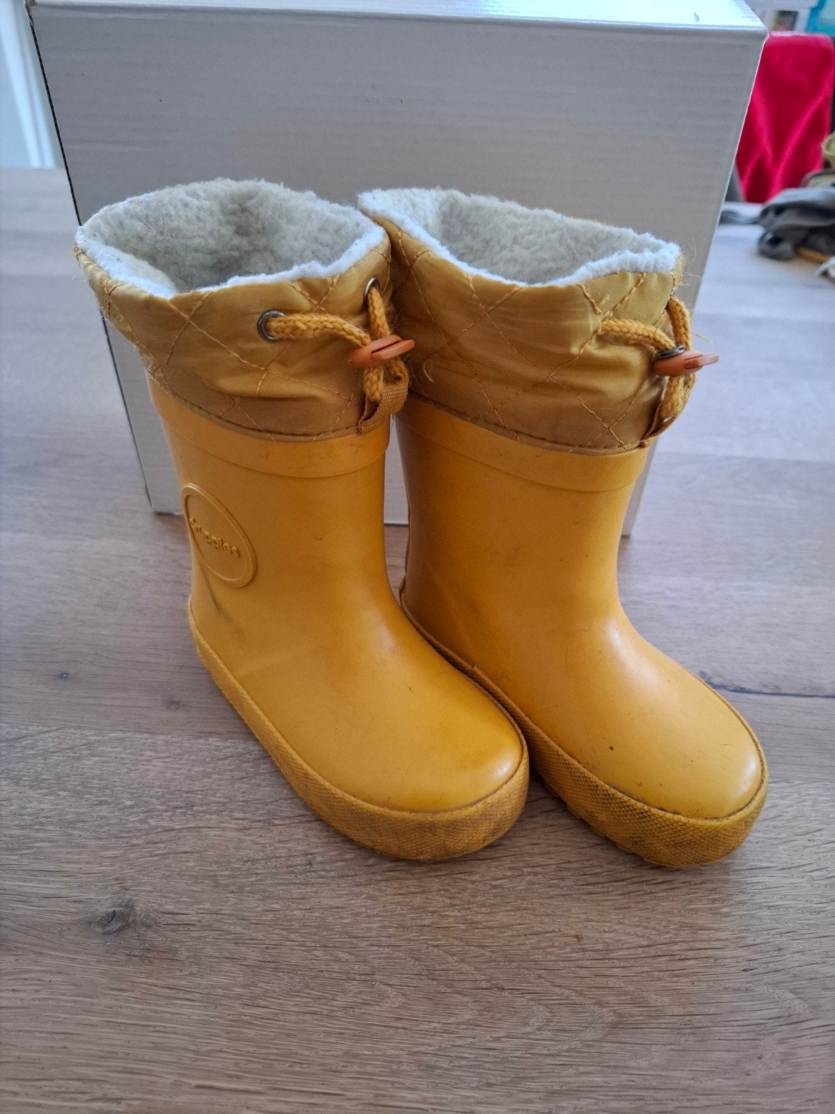Druppies winterlaarzen maat 22 - Geel, Ophalen of Verzenden, Gebruikt, Druppies, Jongen of Meisje