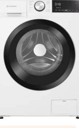 Wisberg WBWM1400A19WNB Wasmachine - Nieuw in doos, Ophalen, 1200 tot 1600 toeren, 8 tot 10 kg, Nieuw