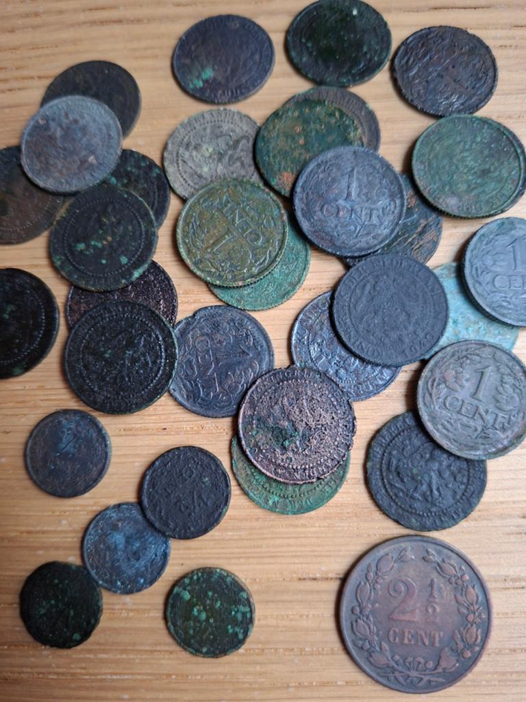 Lot Leeuwencenten, halve centen en twee en halve Cent, Postzegels en Munten, Munten | Nederland, Ophalen of Verzenden