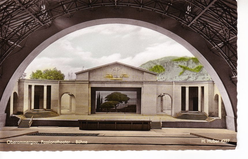 Oberammergau Passionstheater - Bühne. 01-10, Ophalen of Verzenden, 1940 tot 1960, Ongelopen, Duitsland