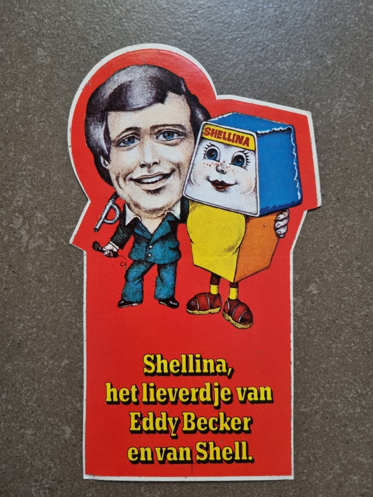 Sticker Shellina, het lievertje van Eddy Becker en Shell, Ophalen of Verzenden, Zo goed als nieuw, Merk