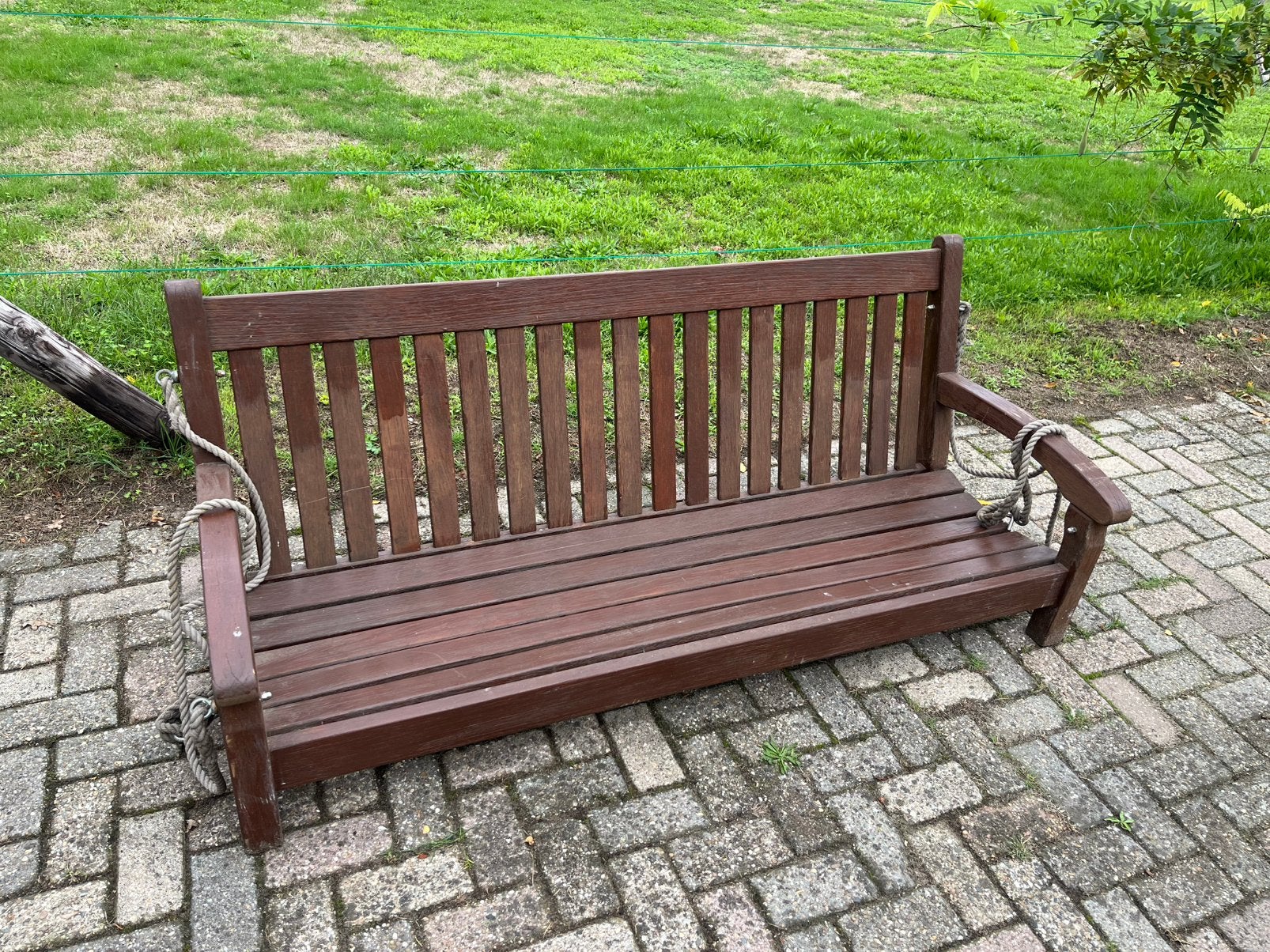Harthouten schommelbank + overkapping, Ophalen, Gebruikt, Hout, Schommelbank