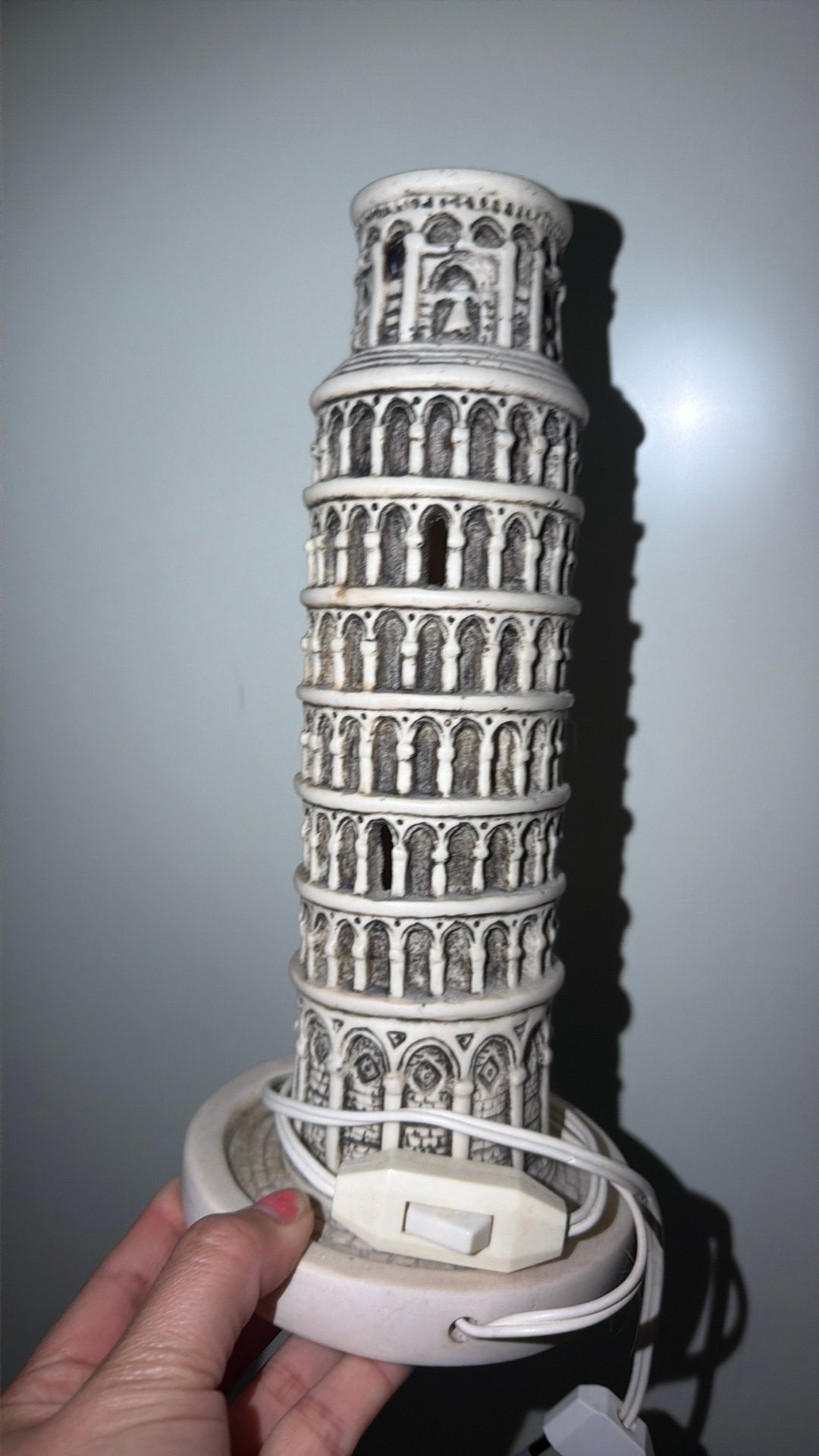 Rome pisa toren lamp vintage mooi antiek kunst, Ophalen of Verzenden