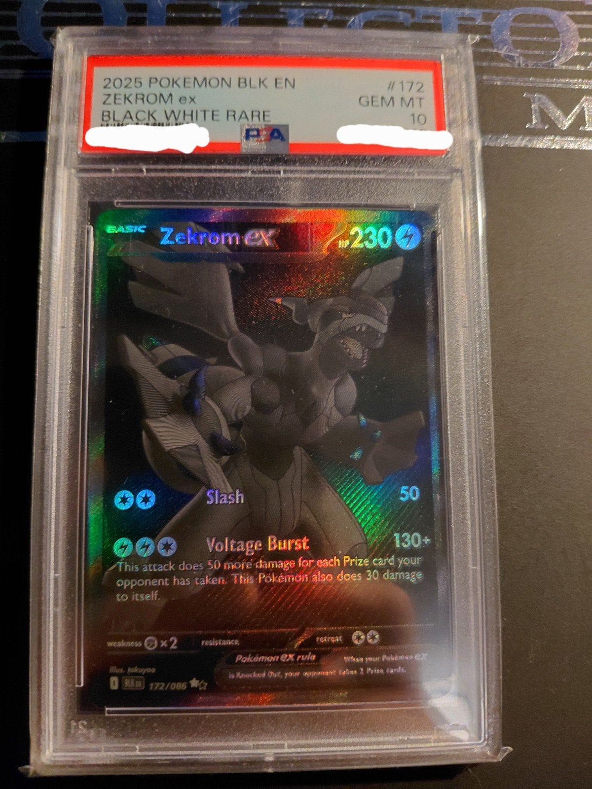 Pokemon Kaarten Black Zekrom Black Bolt PSA 10, Ophalen of Verzenden, Nieuw, Losse kaart