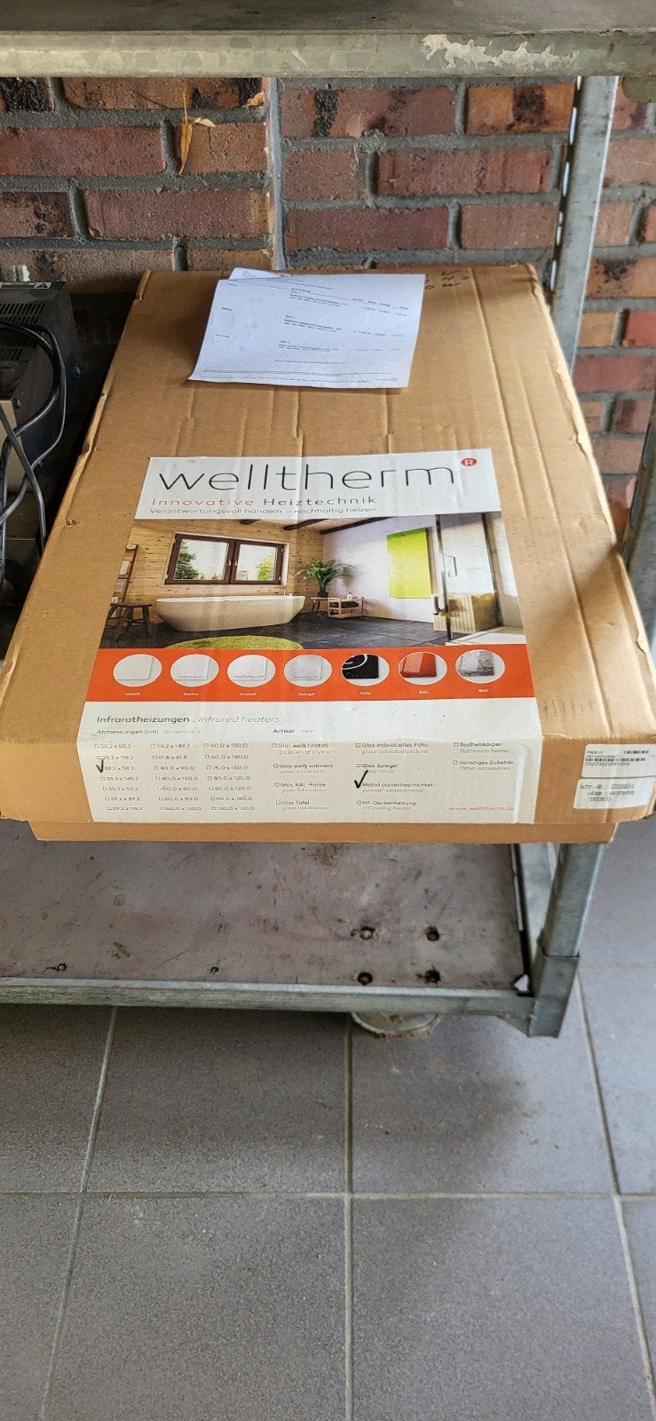 Welltherm Infraroodverwarming - Nieuw in doos, Ophalen, Overige typen, Nieuw, 150 cm of meer