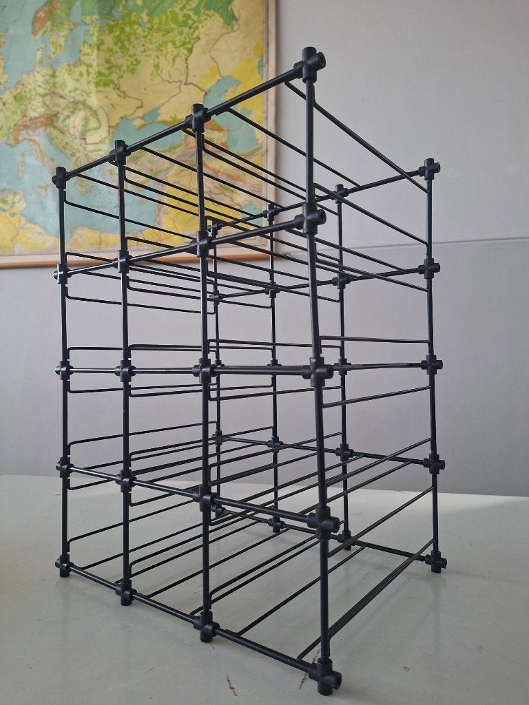 vintage modulair wijnrek minimalist design Bijenkorf jaren80, Huis en Inrichting, 5 tot 15 flessen, Ophalen of Verzenden, Zo goed als nieuw