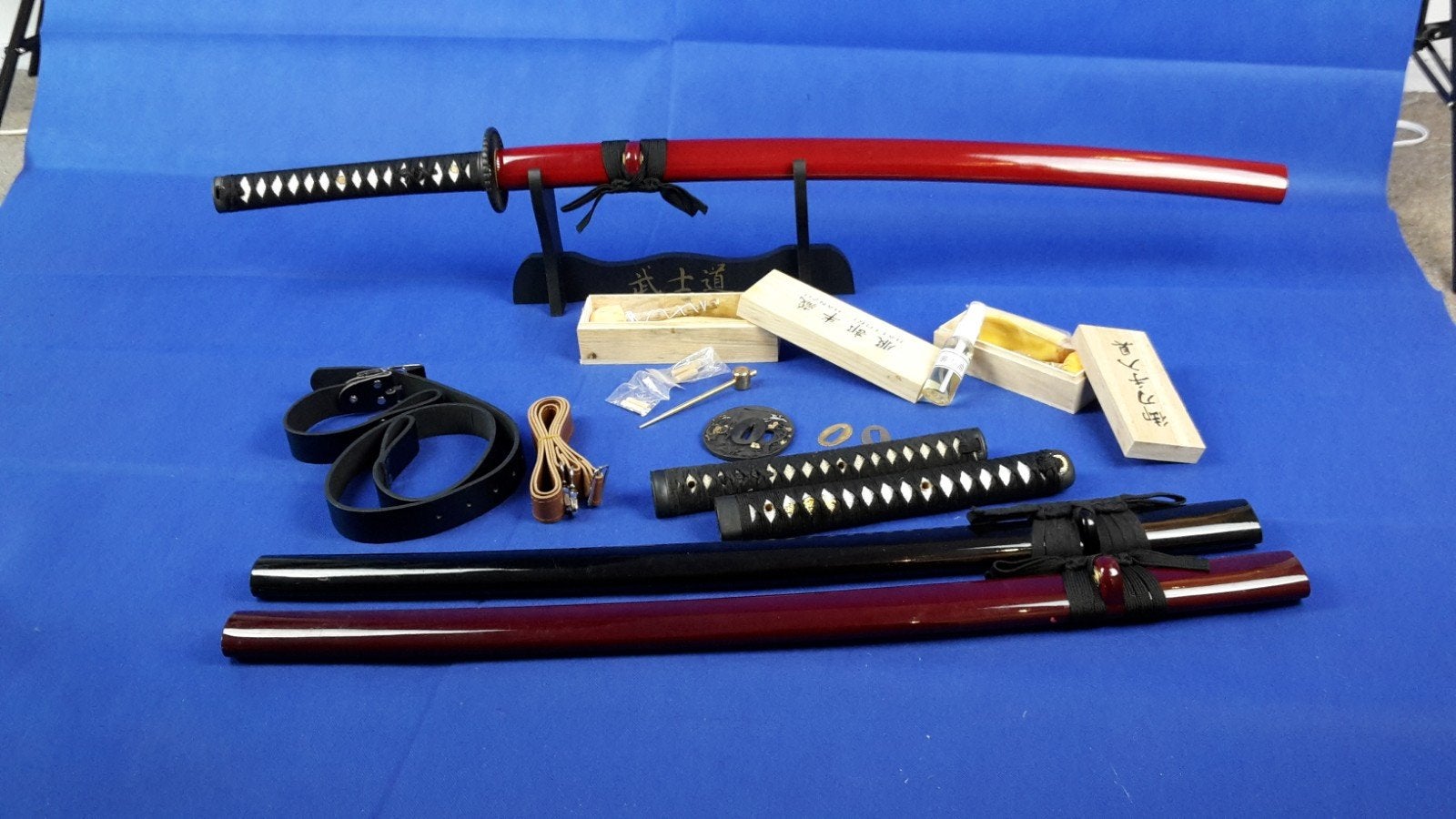 Japanse samurai zwaarden set, sabel, mes, dolk, Ophalen of Verzenden, Overige soorten, Azië, Zwaard of Sabel