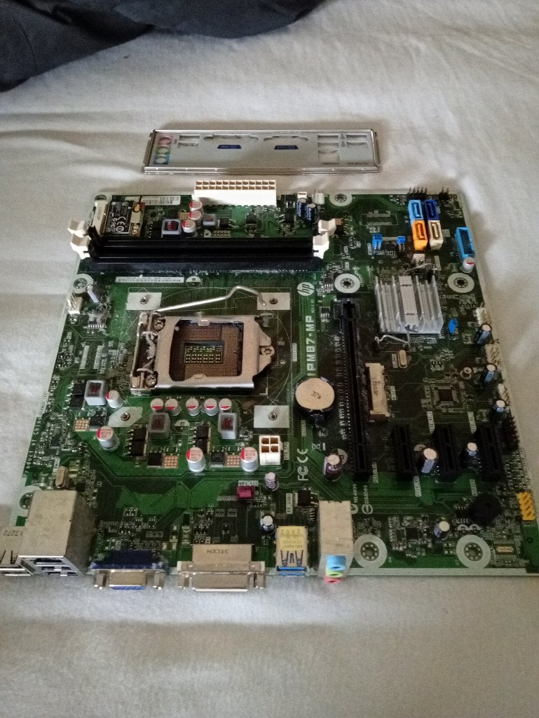HP IPISB‑VR Moederbord, DDR3, Ophalen of Verzenden, Zo goed als nieuw, Micro-ATX