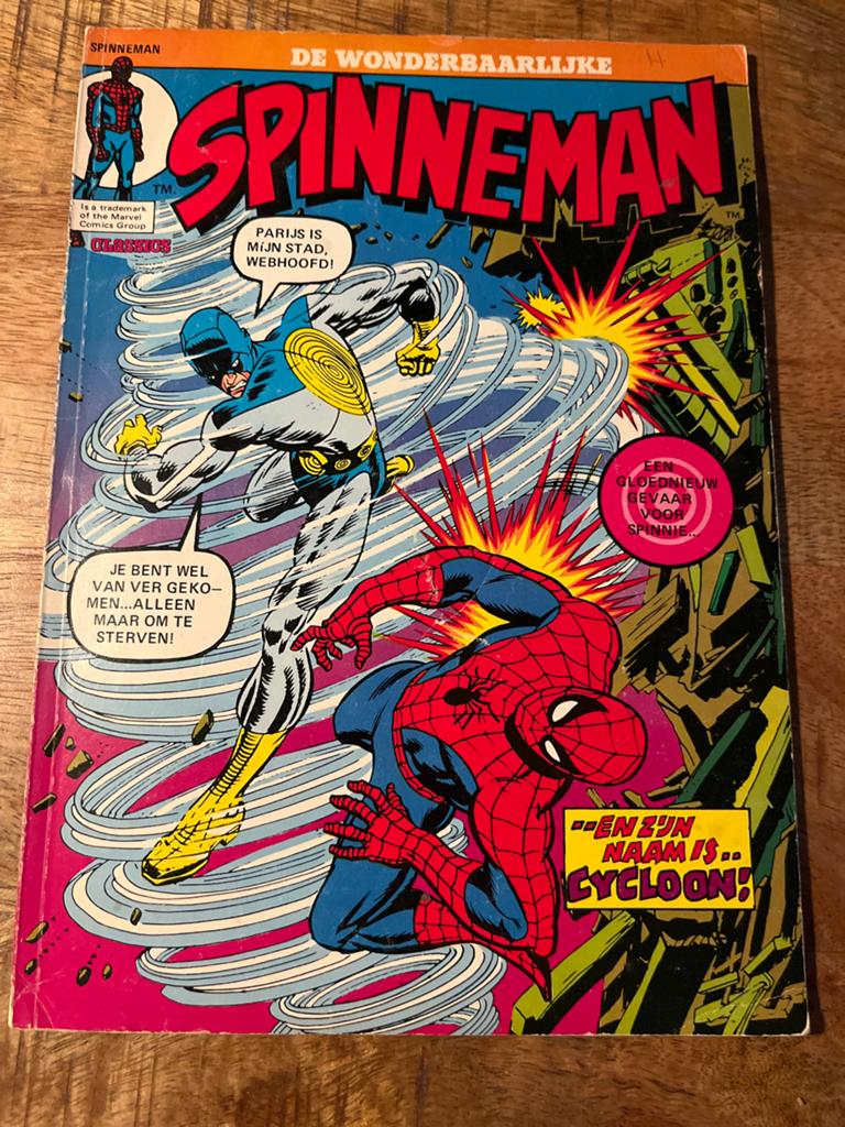 Spinneman: De Wonderbaarlijke Spinneman - Cycloon, Eén stripboek, Ophalen of Verzenden, Gelezen