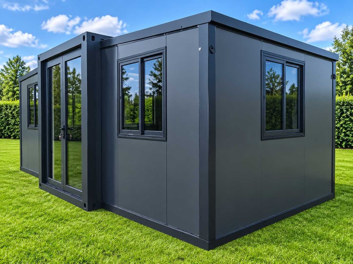 Rhino Houses 10ft zwart Tiny house