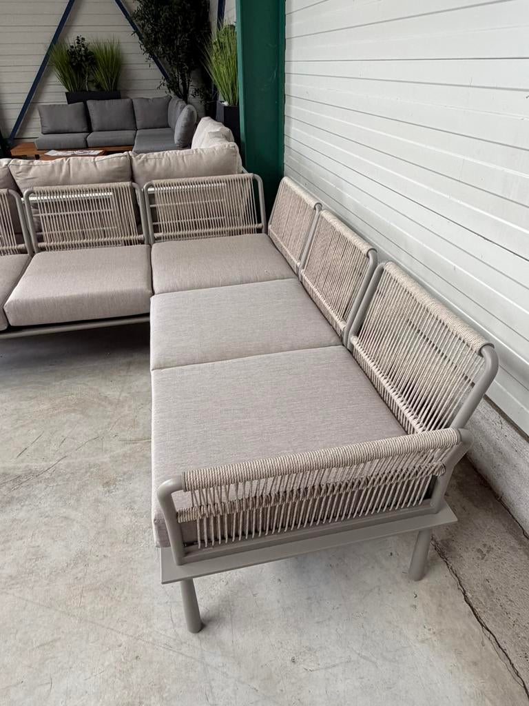 Tuinset loungeset buiten bank hoekbank tuinmeubels, 4 zitplaatsen, Ophalen of Verzenden, Loungeset, Bank