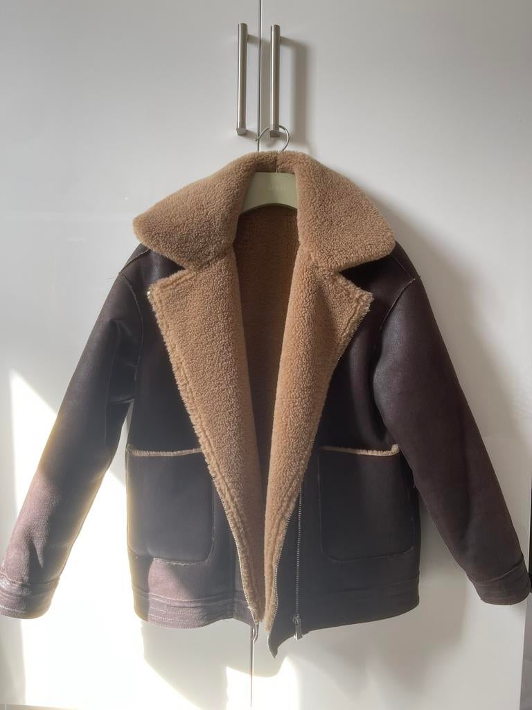 Jas Mango, Kleding | Dames, Jassen | Winter, Ophalen of Verzenden, Zo goed als nieuw, Maat 36 (S), Bruin