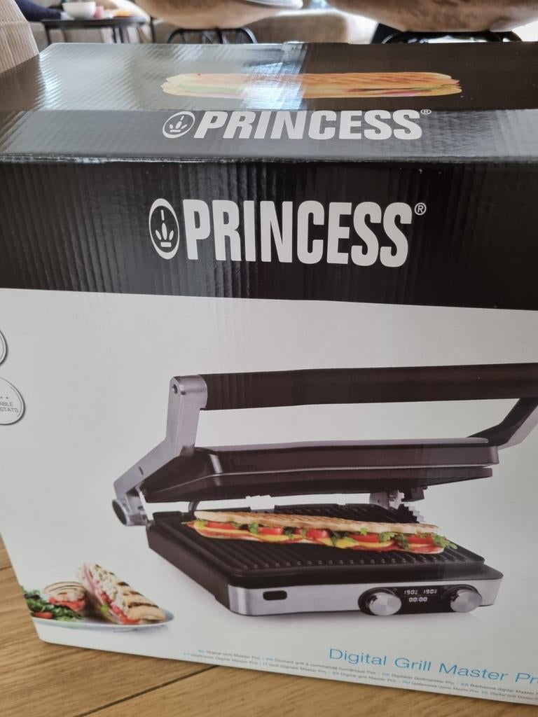 Princess Digital Grill Master Pro - Nieuw in doos, Ophalen of Verzenden, Nieuw, Tafelgrill